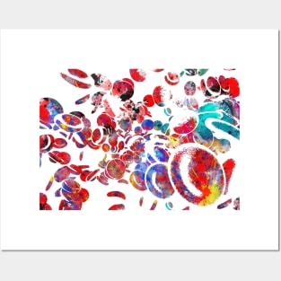 Red blood cells Posters and Art